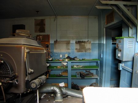 Tawas Drive-In Theatre - Inside Of Proj Booth - Photo From Water Winter Wonderland (newer photo)